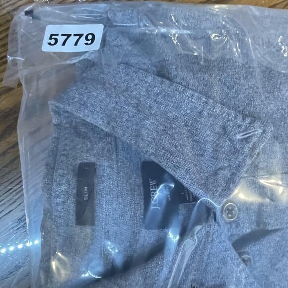 J Crew Jaspe Shirt Mens Large Gray Slim Fit Long Sleeve Button Front Pocket - Picture 11 of 11